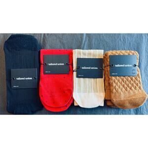 (4) NWT Tailored Union Women’s Socks Size 6-10, Retails $64